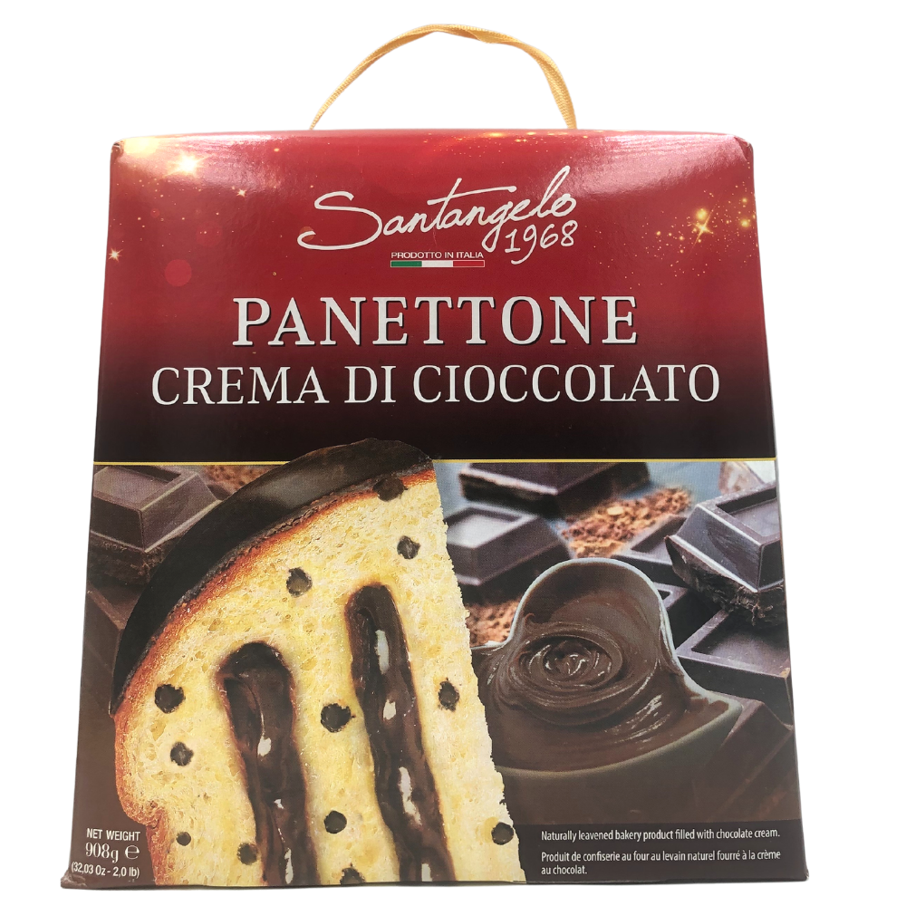 Панеттоне Panettone Santangelo alla creme di cioccolato с шоколадным кремом, 908г, 6шт/ящ - фото 1 - id-p842577961