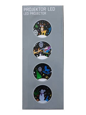 Проектор LED Jumi "Новорічна сцена", IP44, різнокольоровий, фото 3