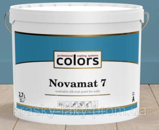 Фарба Novamat 7 Colors миється, 9л