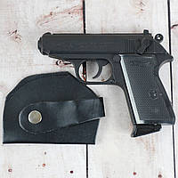 Зажигалка пистолет Leather macine 508 на подарок мужчине на Новый Год День Рожденья февраля 14 октября ФОТО