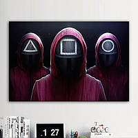 Картина інтер'єрна на полотні Гра в кальмара, Squid Game