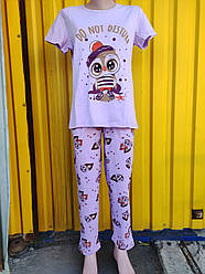 Піжама жіноча тонка (фіолетова)