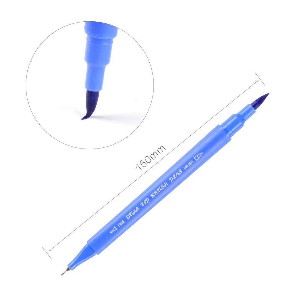 Большой набор маркеров Brush для рисования и скетчинга, двусторонние маркеры на водной основе 72 цвета - фото 7 - id-p1529922593