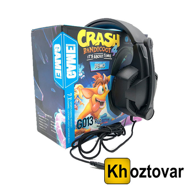 Навушники ігрові Crash Pro GM013  ⁇  Дротові навушники з спрямованим мікрофоном, фото 1