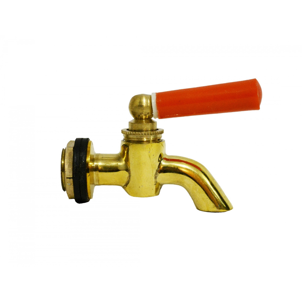 Кран корковий 1/2 латунний із прокладкою і гайкою 007 Valve J.G.