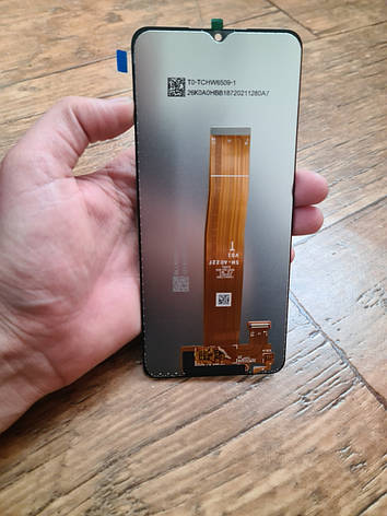 Дисплей (LCD) Samsung GH82 - 24491A A125 Galaxy A12 з сенсором сервісний чорний, фото 2