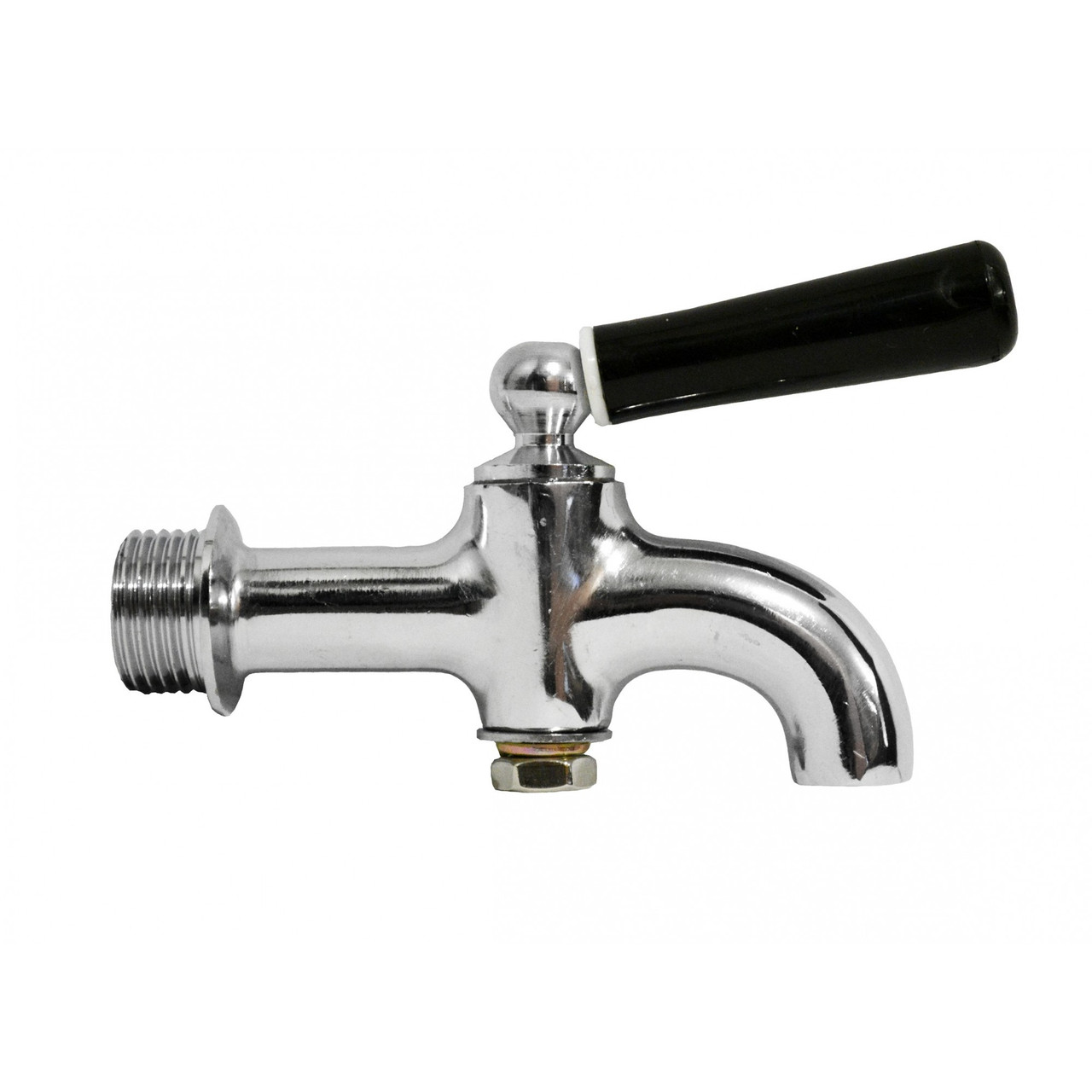 Кран корковий 1/2 латунний хромований 008 Valve J.G.