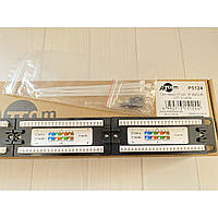 Патчпанель 19" ATCOM 1U 19" 24xRJ-45 UTP Cat.5e (P5124)