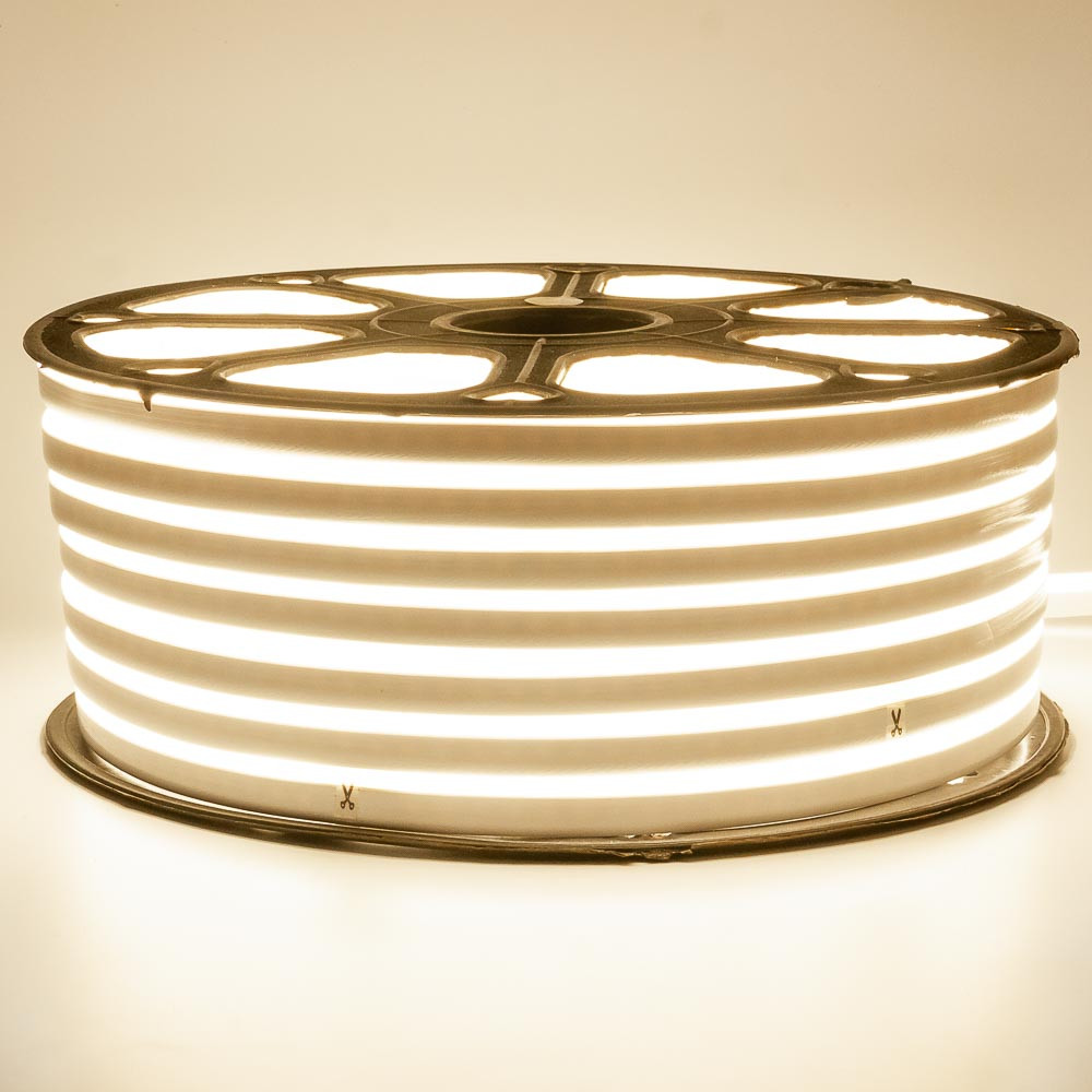 Led неон AVT 220В білий теплий 8х16 smd2835 120LED/m 7W IP65, 1 м, фото 1