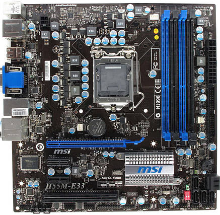 Материнська плата MSI H55M-E33 (s1156, H55, PCI-Ex16), фото 3