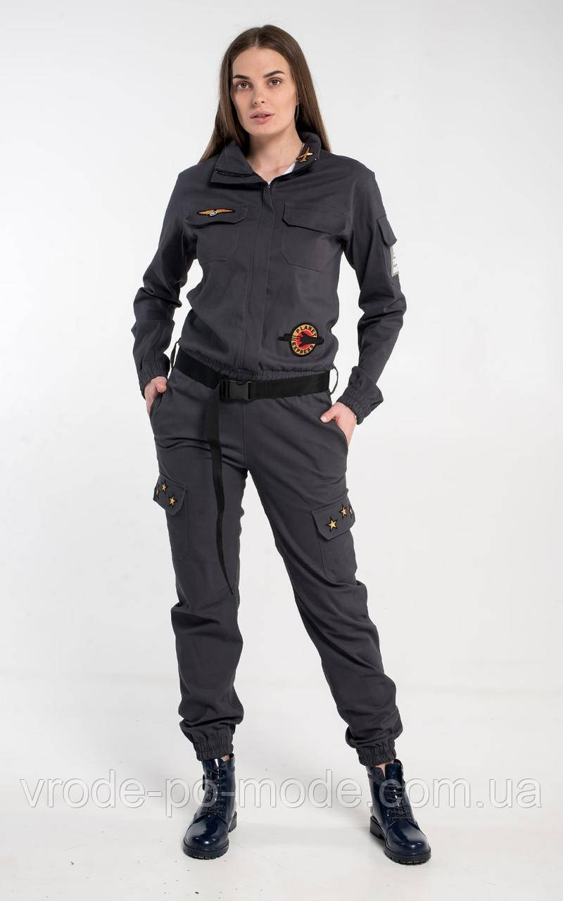 Комбінезон Aviator gray унісекс, у наявності та під замовлення, для чоловіків і жінок, фото 1