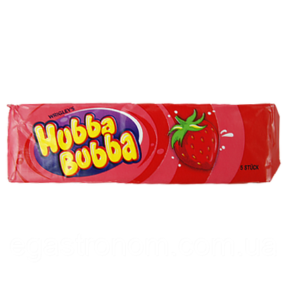 Жувальна гумка полуниця Хуба Буба Hubba Bubba strawbery (5x7g) 20шт/пач (Код: 00-00010022)