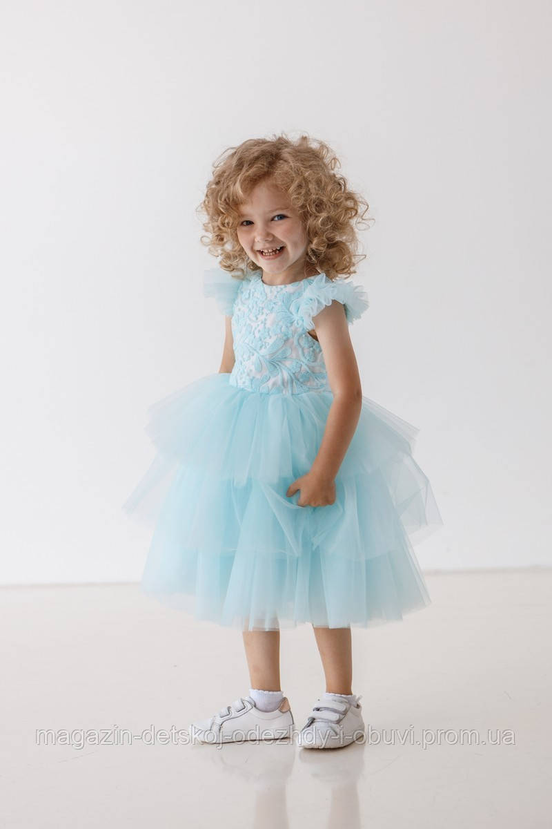 Нарядное платье для девочки Suzie бирюза р. 80 - фото 5 - id-p1529954659