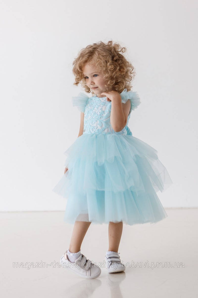 Нарядное платье для девочки Suzie бирюза р. 80 - фото 7 - id-p1529954659
