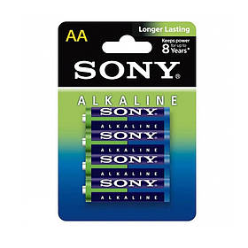 Батарейка SONY LR 6 Alkaline (AA) паковання по 4 шт.