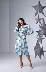 Сукня жіноча шовкова довжина міді