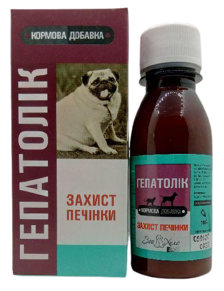 Гепатолик ЗооХелс для лікування захворювань печінки у собак і кішок, 100 мл