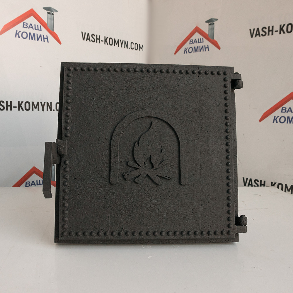 Чавунні глухі дверцята для печіння 30 х 30 см