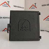 Чавунні глухі дверцята для печіння 30 х 30 см