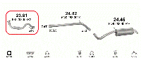 Труба приемная (коллекторная) SKODA FABIA 1.4 TDI турбодизель (05-10гг)