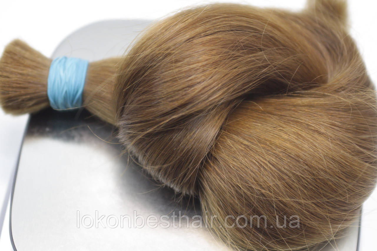 Русые 100% славянские волосы для наращивания с ГУСТЫМИ концами 42 см, 99 грамм - фото 10 - id-p1529970679