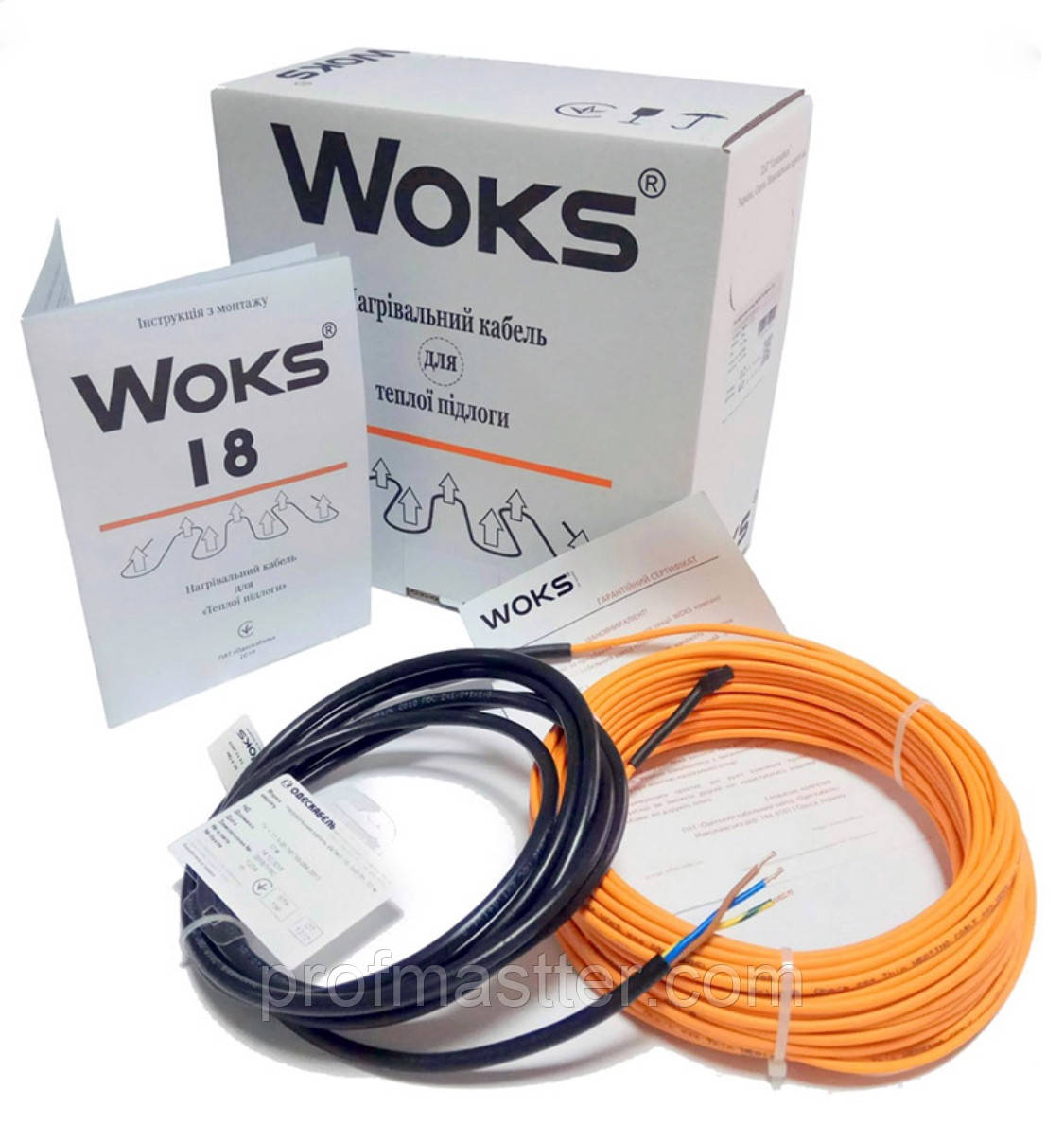 Двожильний нагрівальний кабель Woks 100W, фото 1