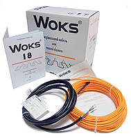 Двожильний нагрівальний кабель Woks 158W (8м)