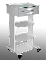 Стол стоматолога рабочий металлический с ящиками (розетк доп комплект) для приборов Fora electro