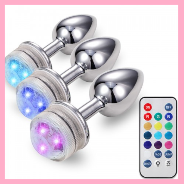 Пробка анальна з підсвіткою, інтимні іграшки для жінок, фото 1