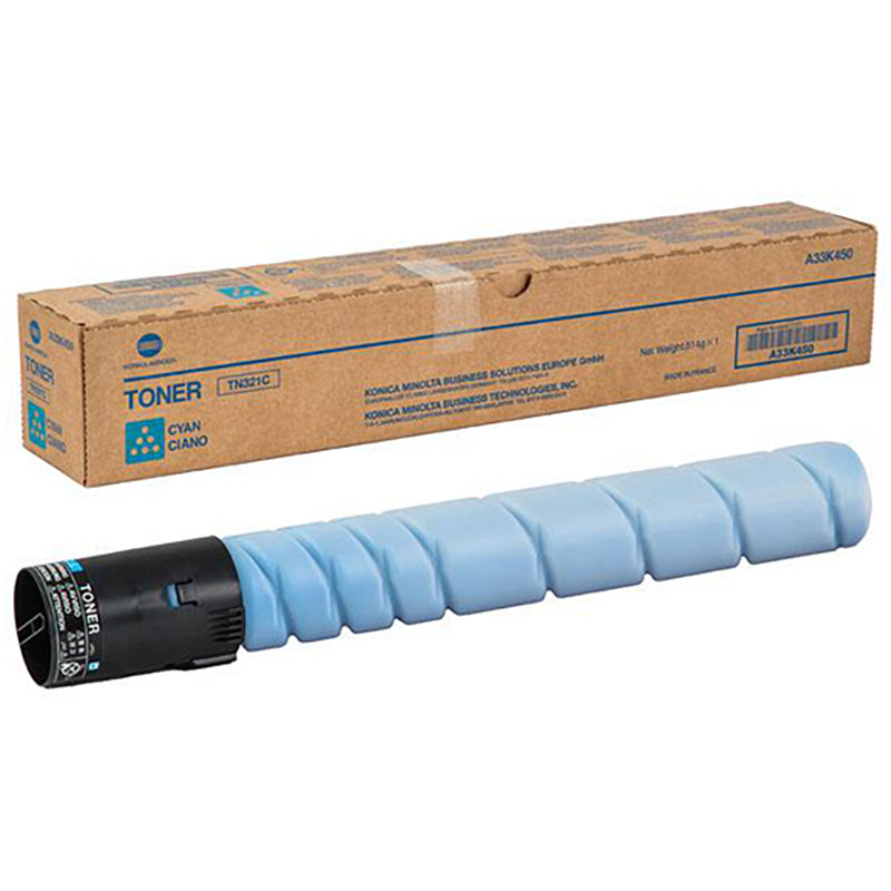 Картридж Konica Minolta TN-321C Cyan (A33K450) для Bizhub C224/C224e C284/C284e C364/C364e