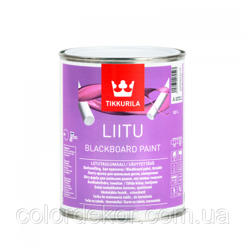 Фарба для фарбування шкільних дощок Tikkurila Liitu 1 л Чорна