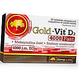 Вітамін Д 4000 OLIMP Gold-Vit D3 Fast 4000 30 таблеток, фото 4