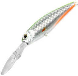 Воблер TSURIBITO DEEP CHOK LONG 102F / H-208R CHART SILVER ORANGE BELLY (125928)