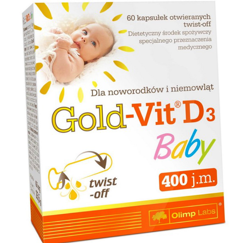 Вітамін Д для дітей OLIMP Gold-Vit D3 Baby 60 капс