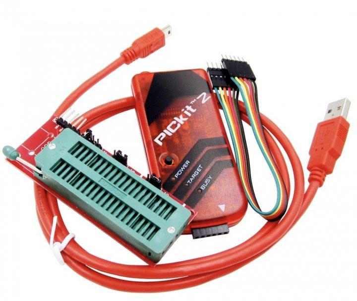 PICkit2 USB Програматор PIC контролерів, мікросхем пам'яті EEPROM і ключів KeeLOQ, фото 1
