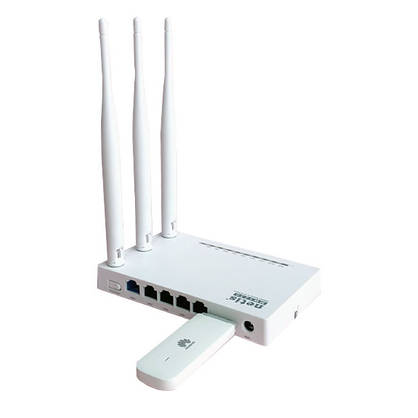 4G WI-FI комплект "Домашній інтернет Київстар" (Роутер Netis 5230 + Модем Huawei E3372+ антена 24 Дб), фото 4