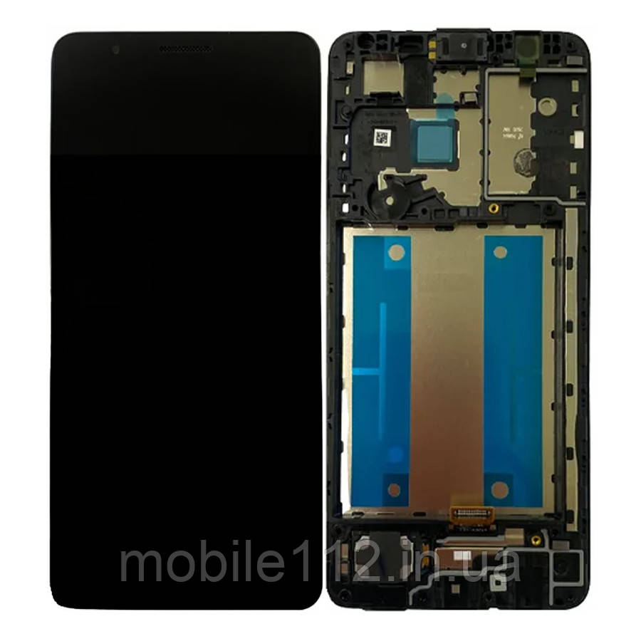 Екран (дисплей) Samsung Galaxy A01 Core A013F з тачскріном чорний з рамкою