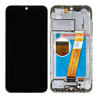 Экран (дисплей) Samsung Galaxy A01 A015, M01 M015 + тачскрин широкий разъем с рамкой