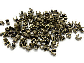 Обмежувач/фіксатор верхній для блискавки No8 50 г колір антик