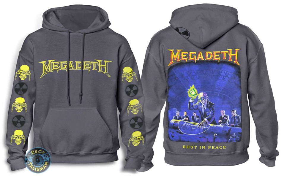 Толстовка Худі MEGADETH Rust In Peace графітова