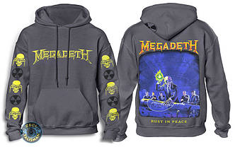 Толстовка Худі MEGADETH Rust In Peace графітова, фото 1