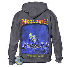 Толстовка Худі MEGADETH Rust In Peace графітова, фото 4