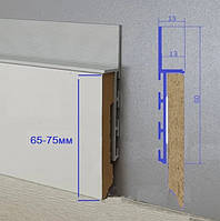 Вставка МДФ 75мм до плінтуса прихованого монтажу.