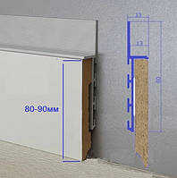 Вставка МДФ 90мм для плинтуса скрытого монтажа.