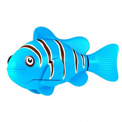 Електронна рибка-робот для акваріума на батарейках Robofish (роборыбка) синя рибка, фото 2