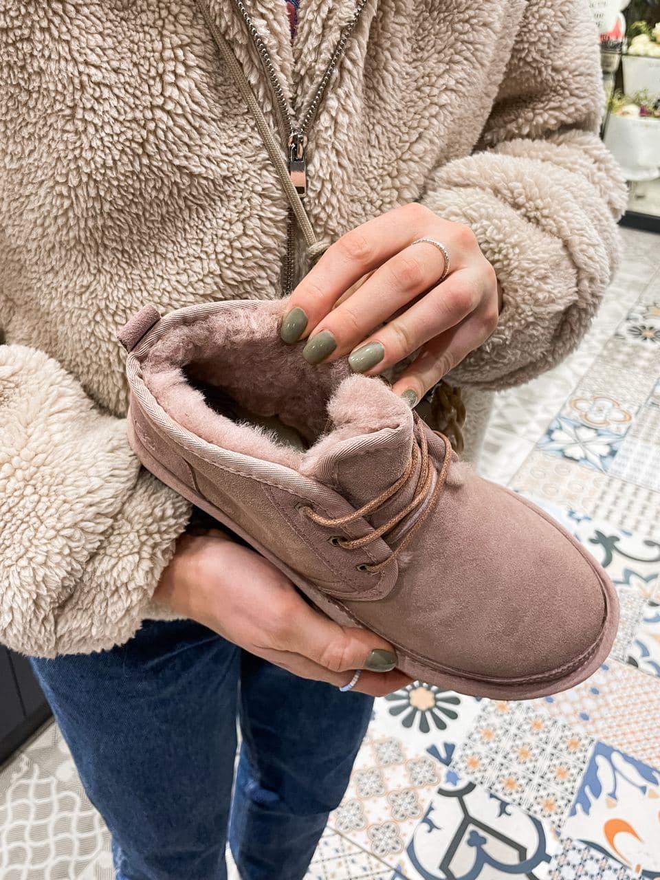 Розовые ууги женские Ugg Neumel Pink. Стильные зимние Угги для женщин. Женские угги на меху. - фото 7 - id-p1530084761