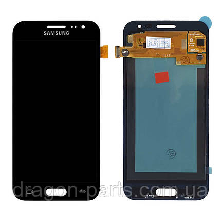 Дисплей Samsung J200 Galaxy J2 2015 року з сенсором Чорний Black OLED високої якості, фото 2