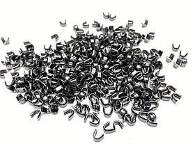 Обмежувач/Фіксатор верхній для блискавки No5 50 г колір темний-нікель