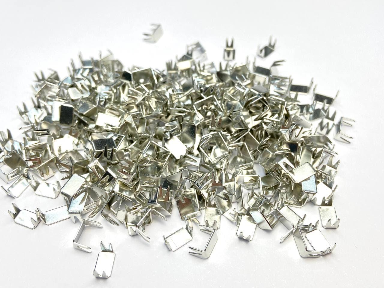 Обмежувач/фіксатор нижній для блискавки No5 50 г колір Нікель, фото 1