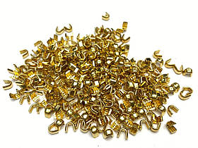 Обмежувач/фіксатор верхній для блискавки No8 50 г колір золото